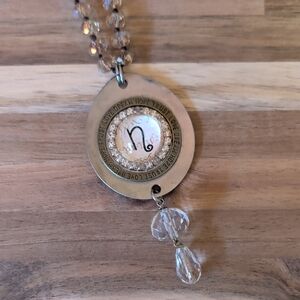 Gold and Silver Zodiac Pendant Necklace